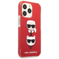 Karl Lagerfeld KLHCP13LTPE2TR iPhone 13 Pro / 13 6,1" hardcase czerwony/red Karl&Choupette Head