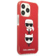 Karl Lagerfeld KLHCP13LTPE2TR iPhone 13 Pro / 13 6,1" hardcase czerwony/red Karl&Choupette Head