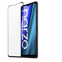 Dux Ducis 9D Tempered Glass 9H Full Screen Tempered Glass with Realme Narzo 50A frame black (case friendly)