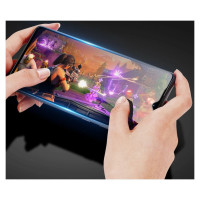Dux Ducis 9D Tempered Glass 9H Full Screen Tempered Glass with Realme Narzo 50A frame black (case friendly)