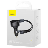 Baseus Enjoyment 2in1 car charger 30W black (CGTX000001)