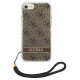 Guess GUOHCI8H4STW iPhone SE 2022 / SE 2020 / 7/ 8 brown/brown hardcase 4G Print Strap