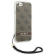 Guess GUOHCI8H4STW iPhone SE 2022 / SE 2020 / 7/ 8 brown/brown hardcase 4G Print Strap
