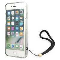 Guess GUOHCI8H4STW iPhone SE 2022 / SE 2020 / 7/ 8 brown/brown hardcase 4G Print Strap