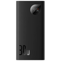 Baseus Adaman2 power bank with digital display 10000mAh 30W 2 x USB / 1x USB Type C Overseas Edition PD QC SCP black (PPAD040101)