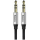 Baseus Yiven M30 stereo audio cable AUX 3.5 mm male mini jack 1.5 m silver-black (CAM30-CS1)