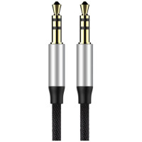 Baseus Yiven M30 stereo audio cable AUX 3.5 mm male mini jack 1.5 m silver-black (CAM30-CS1)