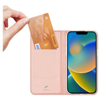 Dux Ducis Skin Pro Holster Flip Cover for iPhone 14 Plus pink