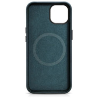 Icarer Oil Wax Premium Leather Case iPhone 14 Plus Magnetic Leather Case with MagSafe Dark Blue (WMI14220703-BU)