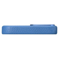 Icarer Litchi Premium Leather Case iPhone 14 Magnetic Leather Case with MagSafe Light Blue (WMI14220709-LB)
