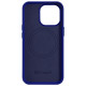 Icarer Litchi Premium Leather Case iPhone 14 Pro Magnetic Leather Case with MagSafe Dark Blue (WMI14220710-DB)