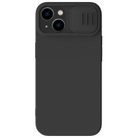 Nillkin CamShield Silky Silicone Case iPhone 14 Plus Case with Camera Protector Black