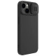 Nillkin CamShield Silky Silicone Case iPhone 14 Plus Case with Camera Protector Black
