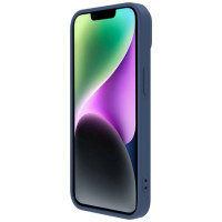 Nillkin CamShield Silky Silicone Case iPhone 14 Plus Case with Camera Protector Blue