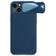 Nillkin CamShield Leather S Case iPhone 14 Plus case with camera cover blue