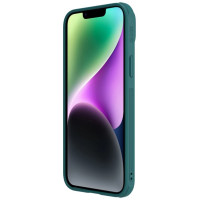 Nillkin CamShield Leather S Case iPhone 14 Plus case cover with camera cover green