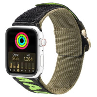 Dux Ducis Strap (Outdoor Version) Apple Watch Ultra Strap, SE, 9, 8, 7, 6, 5, 4, 3, 2, 1 (49, 45, 44, 42 mm) Nylon Band Bracelet Black/Green
