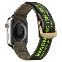 Dux Ducis Strap (Outdoor Version) Apple Watch Ultra Strap, SE, 9, 8, 7, 6, 5, 4, 3, 2, 1 (49, 45, 44, 42 mm) Nylon Band Bracelet Black/Green