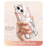 Supcase Cosmo iPhone 14 Plus Case - Pink Marble