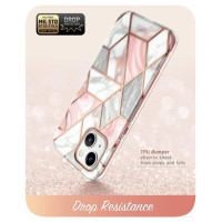 Supcase Cosmo iPhone 14 Plus Case - Pink Marble