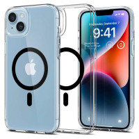 Spigen Ultra Hybrid Mag Case with MagSafe for iPhone 14 Plus - Clear Black