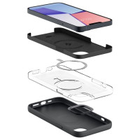 Spigen Silicone Fit Mag Case with MagSafe for iPhone 14 Plus - Black