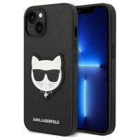 Karl Lagerfeld KLHCP14MSAPCHK iPhone 14 Plus 6,7" hardcase czarny/black Saffiano Choupette Head Patch