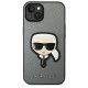 Karl Lagerfeld KLHCP14MSAPKHG iPhone 14 Plus 6,7" srebrny/silver hardcase Saffiano Karl`s Head Patch