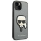 Karl Lagerfeld KLHCP14MSAPKHG iPhone 14 Plus 6,7" srebrny/silver hardcase Saffiano Karl`s Head Patch