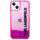 Karl Lagerfeld KLHCP14MLCKVF iPhone 14 Plus 6,7" różowy/pink hardcase Liquid Glitter Elong