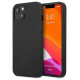Mercedes AMG AMHCP14SDOLBK iPhone 14 6.1 "black / black hardcase Leather Hot Stamped