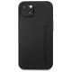 Mercedes AMG AMHCP14SDOLBK iPhone 14 6.1 "black / black hardcase Leather Hot Stamped