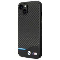 BMW Case BMW BMHCP14M22NBCK iPhone 14 Plus 6.7 "black / black Leather Carbon