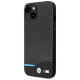 BMW Case BMW BMHCP14M22NBCK iPhone 14 Plus 6.7 "black / black Leather Carbon