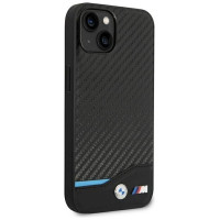 BMW Case BMW BMHCP14M22NBCK iPhone 14 Plus 6.7 "black / black Leather Carbon