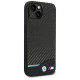 BMW Case BMW BMHCP14M22NBCK iPhone 14 Plus 6.7 "black / black Leather Carbon