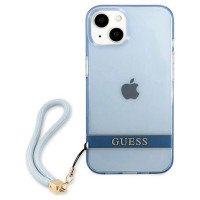 Guess GUHCP13SHTSGSB iPhone 13 mini 5,4 "blue / blue hardcase Translucent Stap