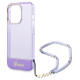 Guess GUHCP14LHGCOHU iPhone 14 Pro 6.1" purple/purple hardcase Translucent Pearl Strap