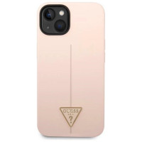 Guess GUHCP14MSLTGP iPhone 14 Plus 6.7" pink/pink hardcase Silicone Triangle