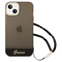 Guess GUHCP14SHGCOHK iPhone 14 6.1 "black / black hardcase Translucent Pearl Strap