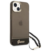 Guess GUHCP14SHGCOHK iPhone 14 6.1 "black / black hardcase Translucent Pearl Strap