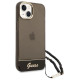 Guess GUHCP14SHGCOHK iPhone 14 6.1 "black / black hardcase Translucent Pearl Strap
