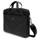Guess Saffiano Triangle Logo bag for a 16'' laptop - black