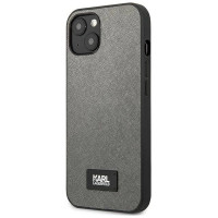 Karl Lagerfeld KLHCP13SSFMP2DG iPhone 13 mini 5,4 "hardcase silver / silver Saffiano Plaque