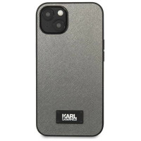 Karl Lagerfeld KLHCP13SSFMP2DG iPhone 13 mini 5,4 "hardcase silver / silver Saffiano Plaque