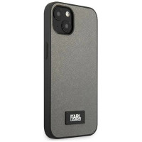 Karl Lagerfeld KLHCP13SSFMP2DG iPhone 13 mini 5,4 "hardcase silver / silver Saffiano Plaque