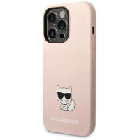 Karl Lagerfeld KLHCP14XSLCTPI iPhone 14 Pro Max 6.7 "hardcase light pink / light pink Silicone Choupette Body