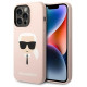 Karl Lagerfeld KLHMP14LSLKHLP iPhone 14 Pro 6.1 "hardcase light pink / light pink Silicone Karl`s Head Magsafe