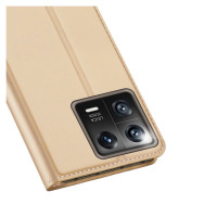 Dux Ducis Skin Pro Case Xiaomi 13 Flip Card Wallet Gold Stand