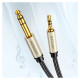 Ugreen AV127 10628 audio TRS cable mini jack 3.5mm / jack 6.35mm 2m - gray